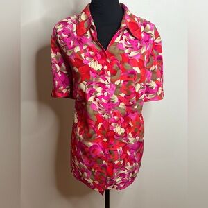 Allison Daley|  Button floral button down top Sz 20w